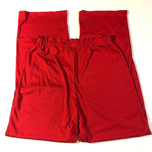 NWT Francesca’s Kamila Ruffle Waist Lounge Pants S - Picture 2 of 8